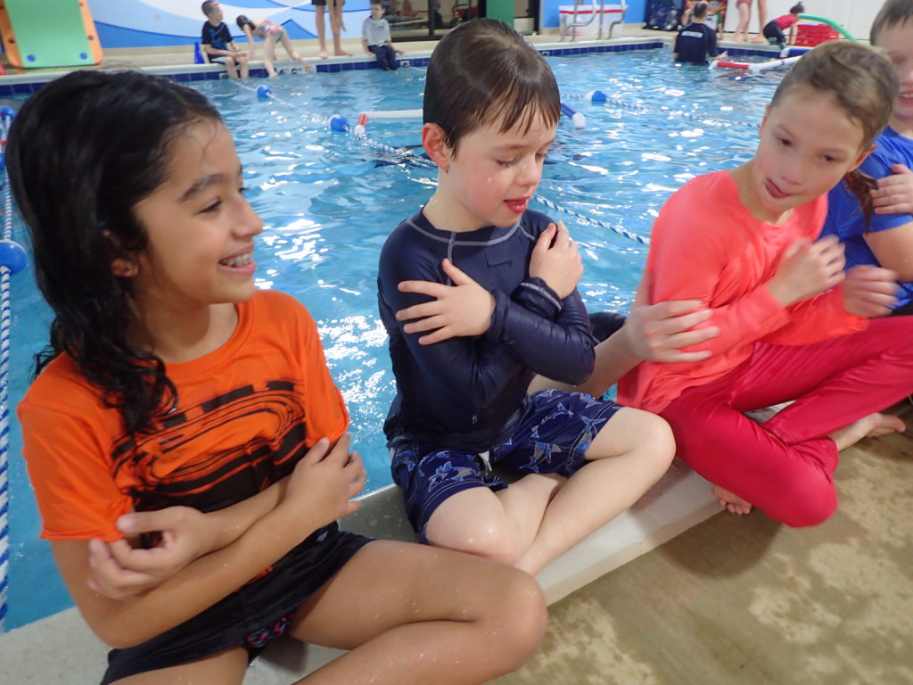 Practicing Swim Safety at Little Flippers